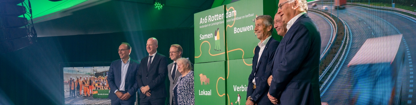 Symbolische opening A16 Rotterdam