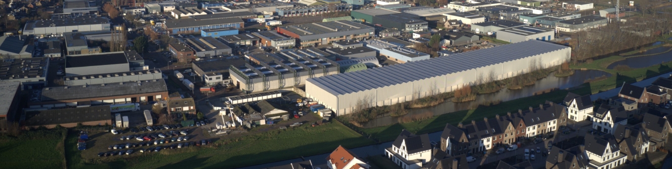 Luchtfoto van bedrijventerrein de Boezem