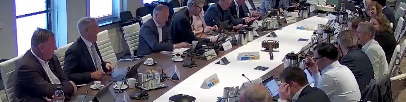 Live streaming van openbare vergadering MRDH bestuurders